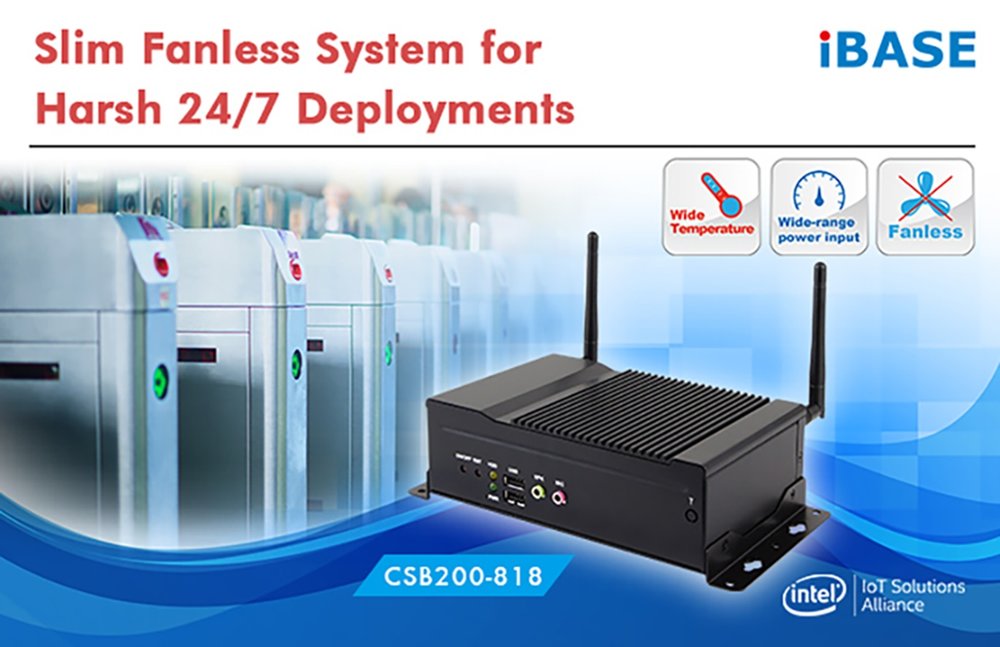 Slim Fanless System for Harsh 24/7 Deployments